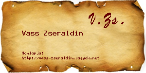 Vass Zseraldin névjegykártya