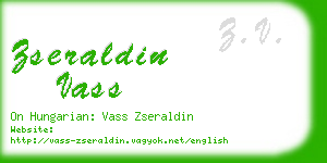 zseraldin vass business card